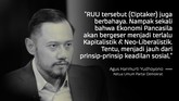 CELOTEH: Mereka yang Tolak Omnibus Law Ciptaker Omnibus law UU Cipta Kerja telah disahkan DPR, Senin (5/10). Sejumlah pihak menolak hal tersebut dan menilai UU tidak berpihak pada kelas pekerja.