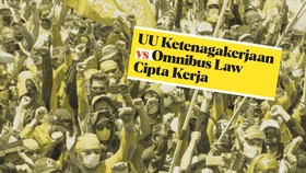 INFOGRAFIS: Perbedaan UU Ciptaker dengan UU Ketenagakerjaan