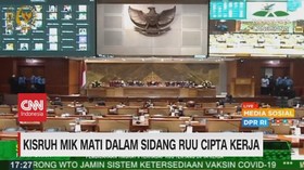 VIDEO: Kisruh Mik Mati Dalam Sidang RUU Cipta Kerja