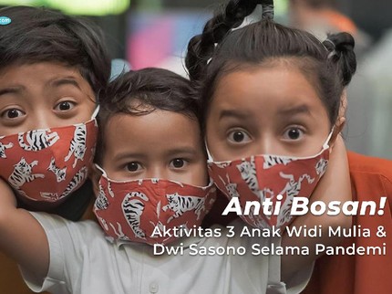Anti Bosan! Aktivitas 3 Anak Widi Mulia & Dwi Sasono Selama Pandemi