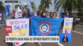 VIDEO: 13 Peserta Demo UU Ciptaker Reaktif Covid-19