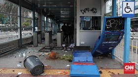 20 Halte Rusak, TransJakarta Klaim Rugi Rp55 Miliar