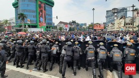 Dikejar Polisi, Puluhan Pedemo di Medan Ditangkap