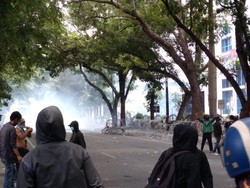 Geng Motor-Anarko di Medan Bikin Ricuh Demo Omnibus Law