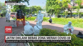 VIDEO: Jatim Diklaim Bebas Zona Merah Covid-19