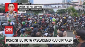 VIDEO: Kondisi Ibu Kota Pascademo RUU Ciptaker