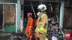 Kebakaran Pasar Leles Garut Diduga karena Korsleting Listrik