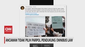 VIDEO: Ancaman Tidak Pilih Parpol Pendukung Omnibus Law