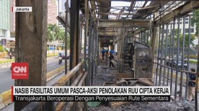 VIDEO: Nasib Fasilitas Umum Pasca-aksi Demo RUU Cipta Kerja