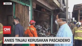 VIDEO: Gubernur Anies Tinjau Kerusakan Pasca-Demo