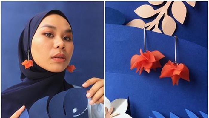PINRINGS, Anting Hijab Model Terbaru Buatan Tangan Kreatif Hijabers Cantik Ini!