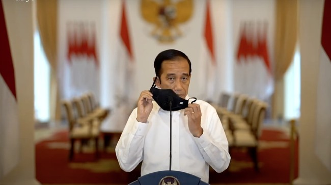Presiden Jokowi menjelaskan sedari awall sudah mengingatkan pada para menteri Kabinet Indonesia Maju agar jangan korupsi.