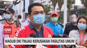 VIDEO: Wagub DKI Tinjau Kerusakan Fasilitas Umum