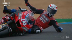 VIDEO: Dovizioso Jatuh di Latihan Bebas MotoGP Prancis