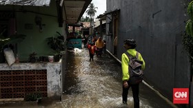 Hujan Deras di Jakarta, 4 RT dan 7 Jalan Banjir