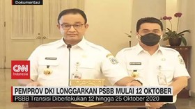 VIDEO: Pemprov DKI Longgarkan PSBB Mulai 12 Oktober