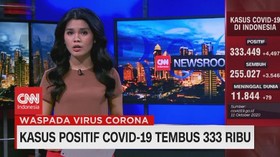 VIDEO: Kasus Positif Covid-19 Tembus 333 Ribu