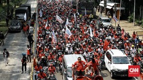 Demo Tolak Omnibus Law Digelar di Sejumlah Daerah Kemarin