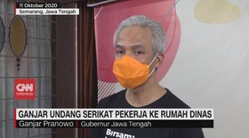 VIDEO: Ganjar Undang Serikat Pekerja ke Rumah Dinas