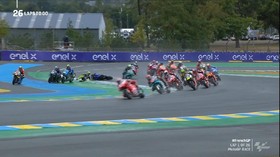 VIDEO: Detik-detik Rossi Jatuh di MotoGP Prancis