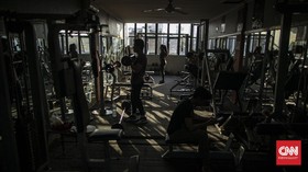 FOTO: Nasib Gym yang Tertatih Kala PSBB Transisi