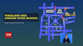 VIDEO: Arus Rekayasa Lalu Lintas Kawasan Istana Merdeka