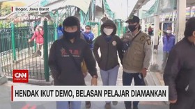 VIDEO: Hendak Ikut Demo, Belasan Pelajar Diamankan