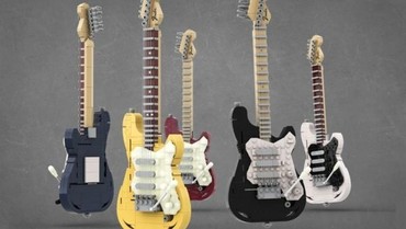 LEGO Rilis Mainan Berbentuk Gitar Fender Stratocaster