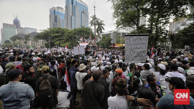 Salah satu orator aksi 1310 tolak Omnibus Law Cipta Kerja menyangkal tudingan pemerintah bahwa gelombang demo Omnibus Law ditunggangi oleh aktor tertentu.