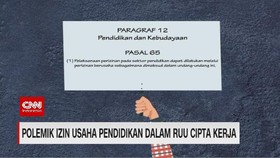 VIDEO: Polemik Izin Usaha Pendidikan dalam RUU Cipta Kerja