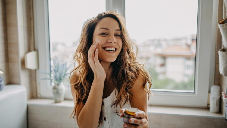 Young woman at home