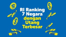 INFOGRAFIS: RI Ranking 7 Negara dengan Utang Terbesar