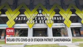 VIDEO: Isolasi OTG Covid-19 di Stadion Patriot Candrabhaga