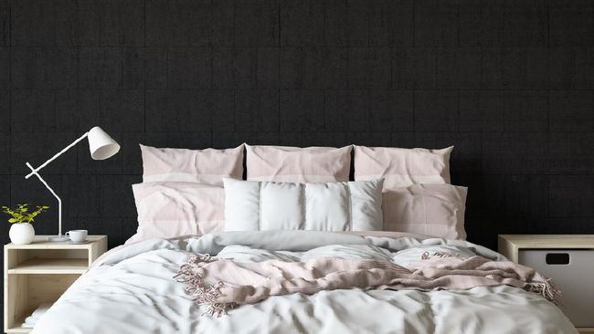 7 Pilihan Warna Gelap yang  Bagus  Buat  Kamar  Tidur Rumah 