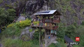 VIDEO: Penginapan Ekstrem, Hostel Menggantung di Tepi Bukit