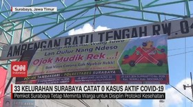 VIDEO: 33 Kelurahan Surabaya Catat Nol Kasus Aktif Covid-19