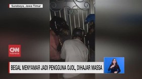 VIDEO: Begal Menyamar jadi Pengguna Ojol, Dihajar Massa
