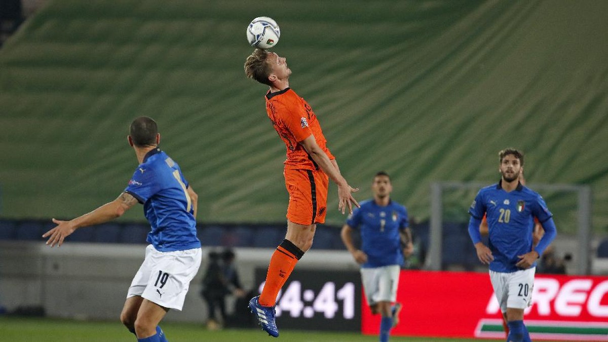 Foto: Italia vs Belanda Tanpa Pemenang