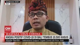 VIDEO: Angka Positif Covid-19 di Bali Tembus 10.500 Kasus