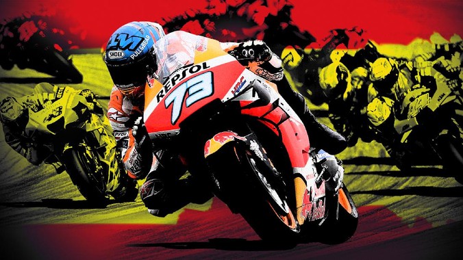 Pembalap Suzuki Alex Rins keluar sebagai juara MotoGP Aragon di Sirkuit Motorland Aragon, Minggu (18/10).