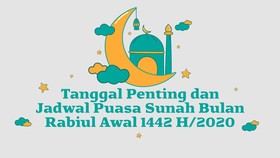 INFOGRAFIS: Jadwal Puasa Sunah Bulan Rabiul Awal 1442 H