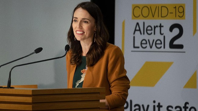 PM Jacinda Ardern membantah telah mengekspor daging beku yang terpapar virus corona ke China.