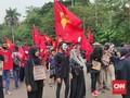 Demo Serikat Rakyat Miskin Tolak Omnibus: RIP Hati Nurani DPR
