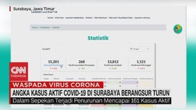 VIDEO: Angka Kasus Aktif Covid-19 di Surabaya Berangsur Turun