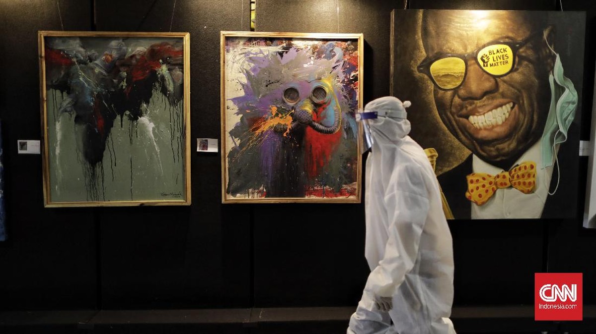 FOTO: Refleksi Kehidupan Masa Pandemi Dalam Karya Seni Rupa