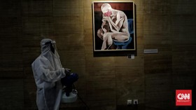 FOTO: Refleksi Kehidupan Masa Pandemi Dalam Karya Seni Rupa