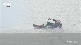 VIDEO: Duo Yamaha Terjatuh di Latihan Bebas MotoGP Aragon