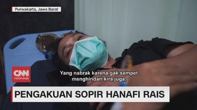 VIDEO: Pengakuan Sopir Hanafi Rais yang Kecelakaan di Cipali