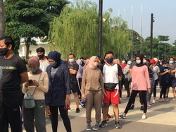 Ramai Warga Berolahraga, Antrean Pengunjung di GBK Kembali Mengular