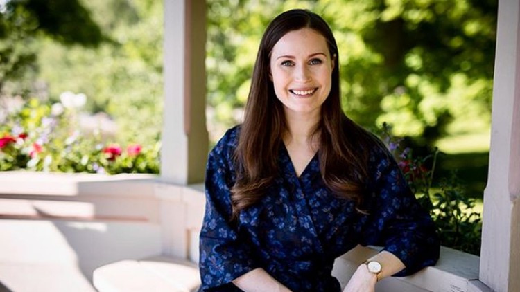 Sanna Marin Perdana Menteri Finlandia Sanna Marin.